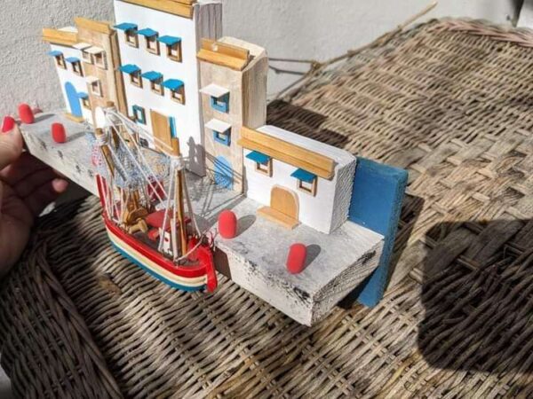 port de pêche mural